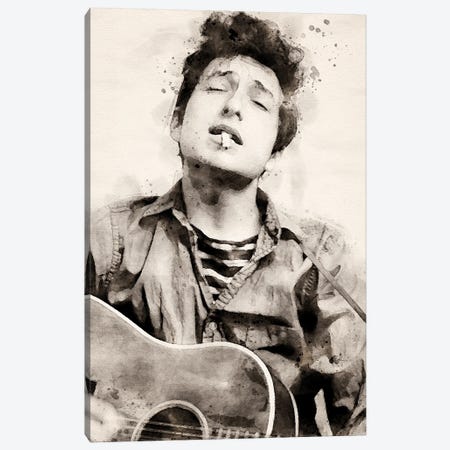Bob Dylan Canvas Print #PUR5311} by Paul Rommer Canvas Print