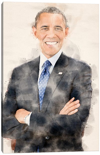 Barak Obama Canvas Art Print - Barack Obama