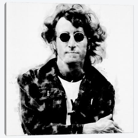John Lennon Canvas Print #PUR5330} by Paul Rommer Canvas Art Print
