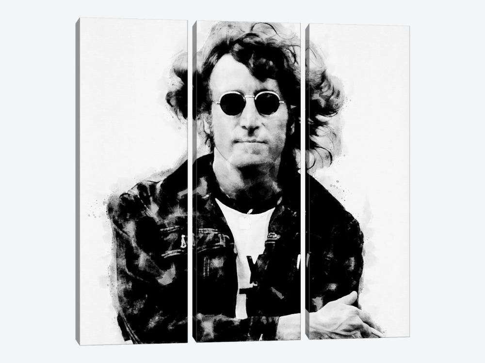 John Lennon by Paul Rommer 3-piece Art Print
