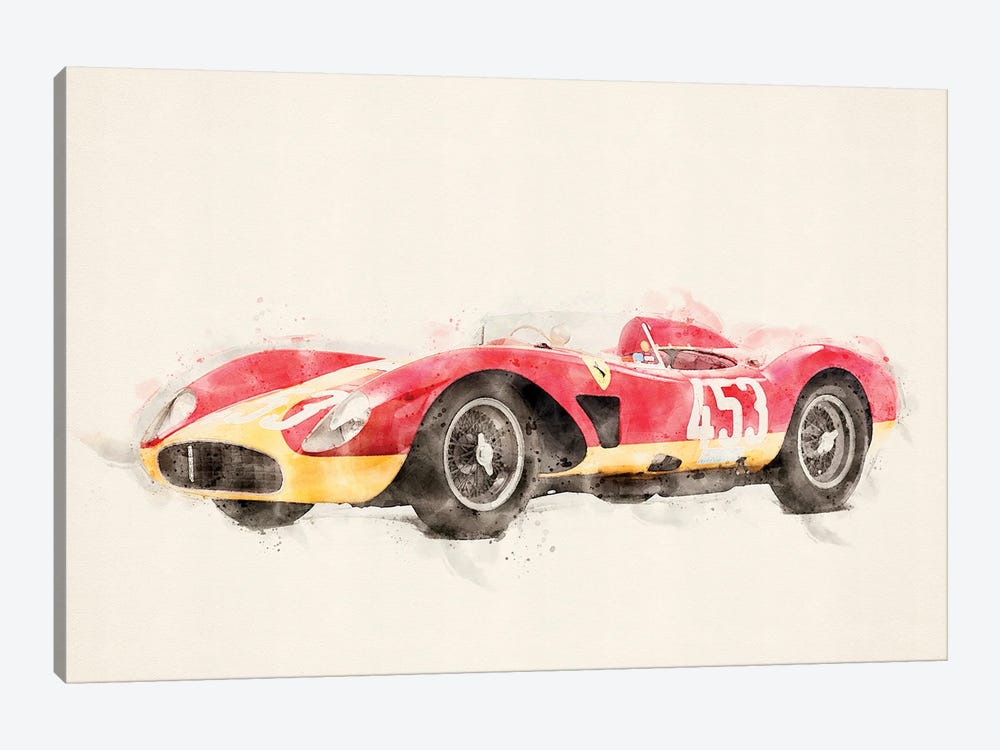 Ferrari Retro Tuning MCMLVII Canvas Art Print | Paul Rommer | iCanvas