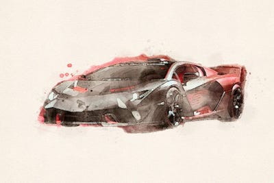 Lamborghini  Aventador by Paul Rommer canvas print