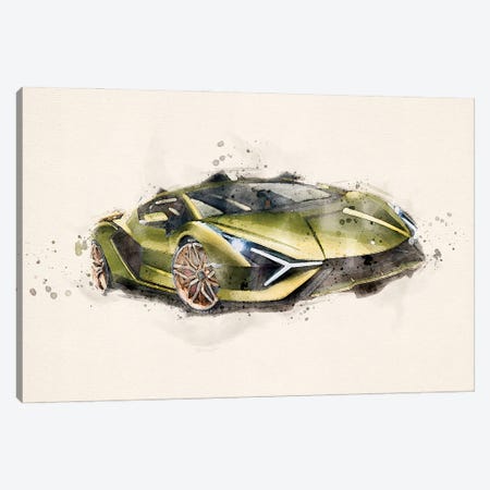 Lamborghini  v II Canvas Print #PUR5343} by Paul Rommer Canvas Art