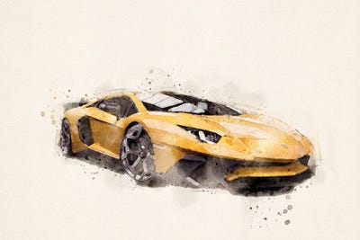 Lamborghini Aventador v II by Paul Rommer canvas print