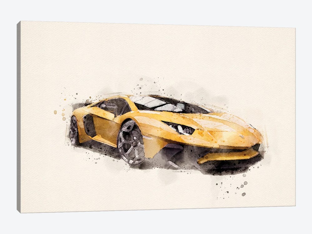Lamborghini Aventador v II by Paul Rommer 1-piece Canvas Artwork
