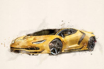 Lamborghini Centenario Coupe by Paul Rommer canvas print