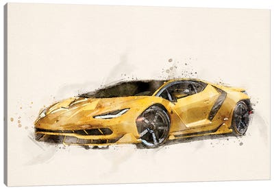 Lamborghini Centenario Coupe Canvas Art Print - Lamborghini