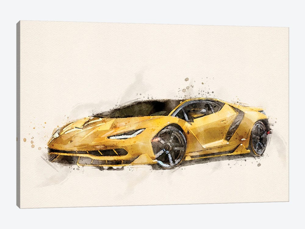 Lamborghini Centenario Coupe by Paul Rommer 1-piece Canvas Wall Art