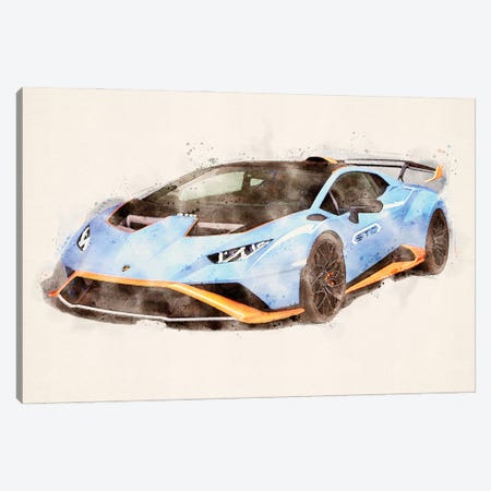 Lamborghini Metallic Canvas Print #PUR5347} by Paul Rommer Canvas Print
