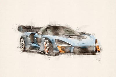McLaren  Senna by Paul Rommer canvas print