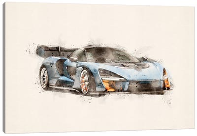 McLaren  Senna Canvas Art Print