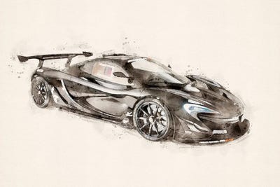 McLaren GTR V II by Paul Rommer canvas print