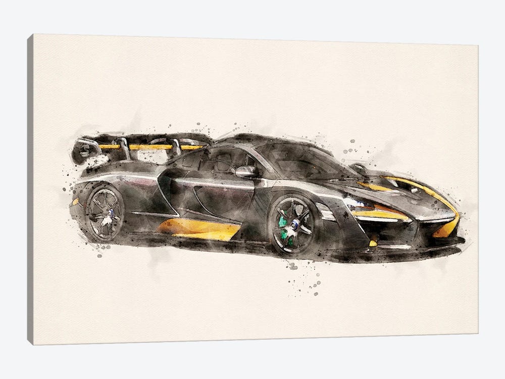 McLaren Senna Carbon by Paul Rommer 1-piece Canvas Wall Art