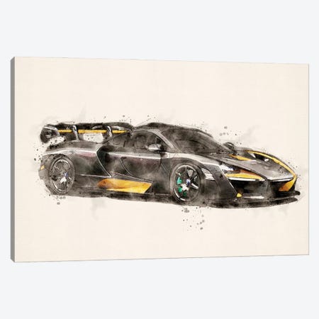 McLaren Senna Carbon Canvas Print #PUR5355} by Paul Rommer Canvas Artwork