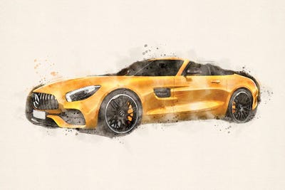 Mercedes AMG GTS by Paul Rommer canvas print