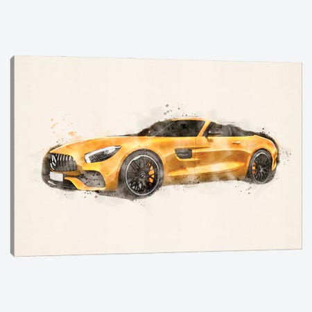 Mercedes AMG GTS Canvas Print #PUR5357} by Paul Rommer Canvas Wall Art