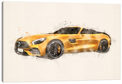 Mercedes AMG GTS Canvas Art Print - Mercedes-Benz