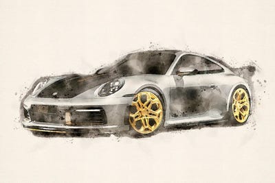 Porsche 911 V II by Paul Rommer canvas print