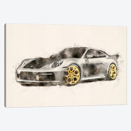 Porsche 911 V II Canvas Print #PUR5362} by Paul Rommer Canvas Artwork