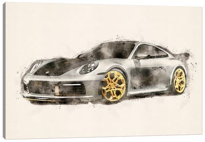 Porsche 911 V II Canvas Art Print - Porsche
