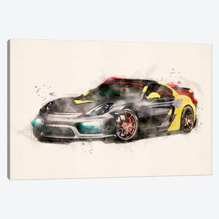 Porsche GT4 V II Canvas Print #PUR5363} by Paul Rommer Canvas Artwork