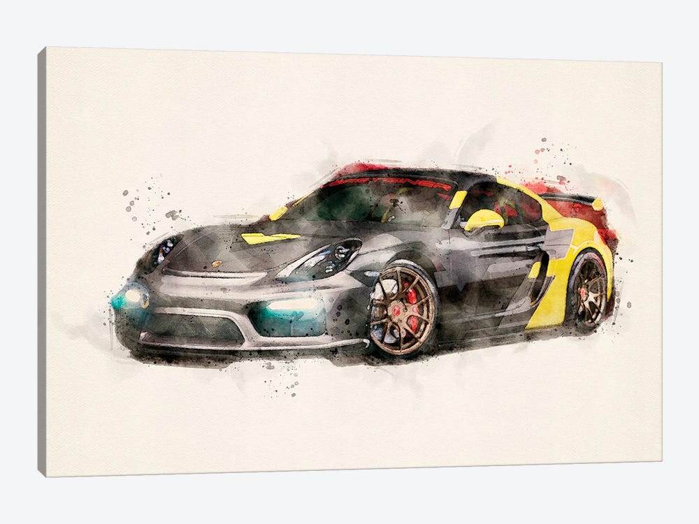 Porsche GT4 V II by Paul Rommer 1-piece Art Print