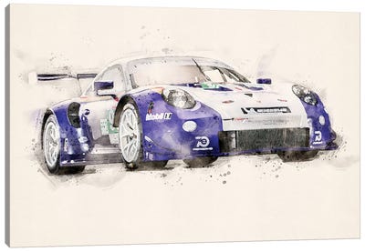 Porsche 911 RSR V II Canvas Art Print - Paul Rommer