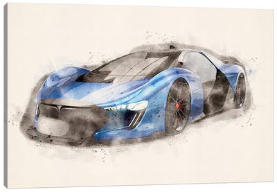 Tesla Motors V II Canvas Art Print