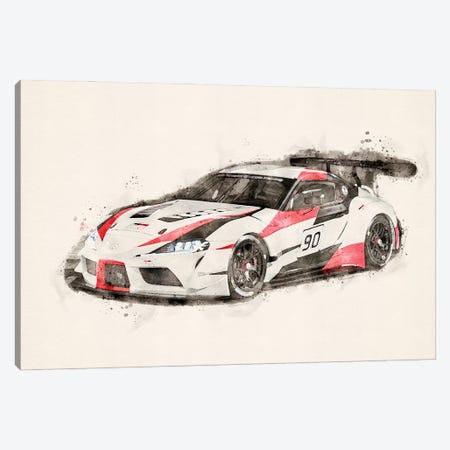 Toyota GR Supra Racing V II Canvas Print #PUR5372} by Paul Rommer Art Print