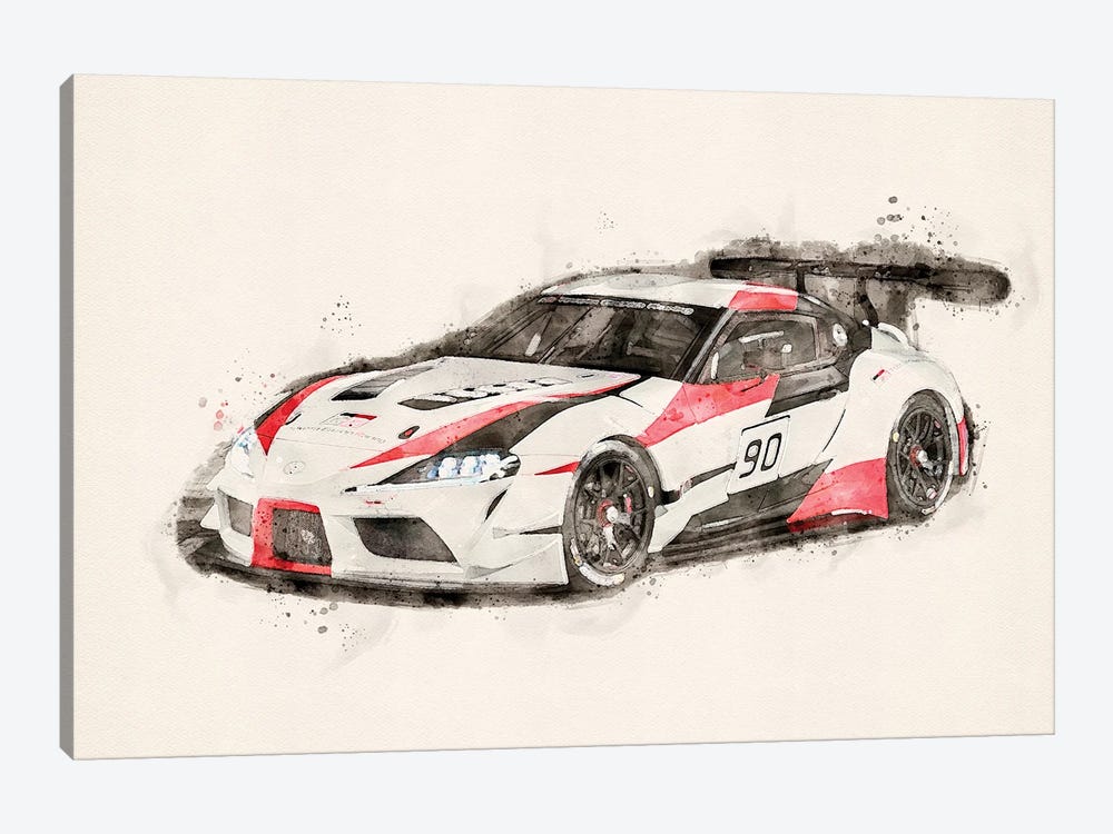 Toyota GR Supra Racing V II by Paul Rommer 1-piece Canvas Art Print