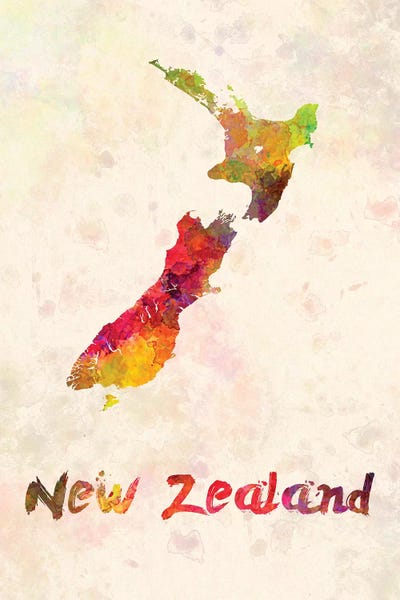 New Zealand In Watercolor by Paul Rommer gallery poster