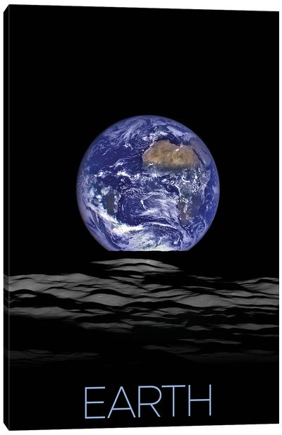 Earth Poster III Canvas Art Print - Earth Art