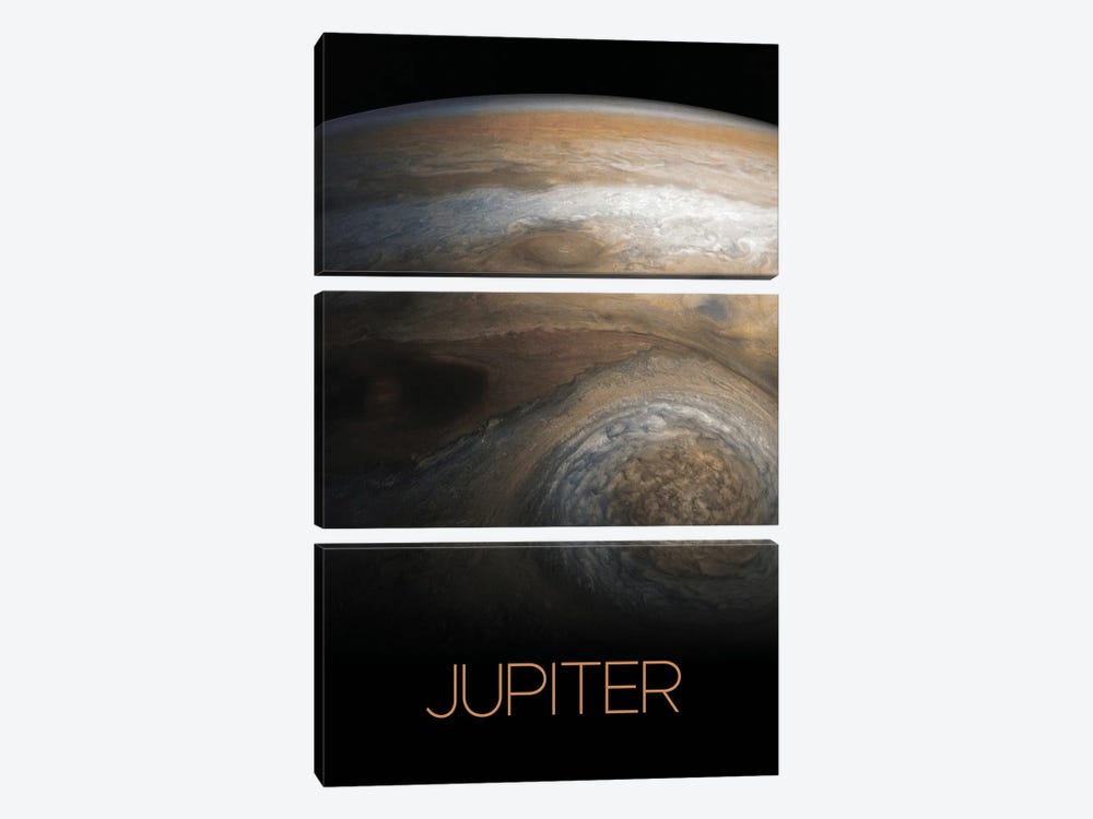 Jupiter Poster by Paul Rommer 3-piece Canvas Wall Art