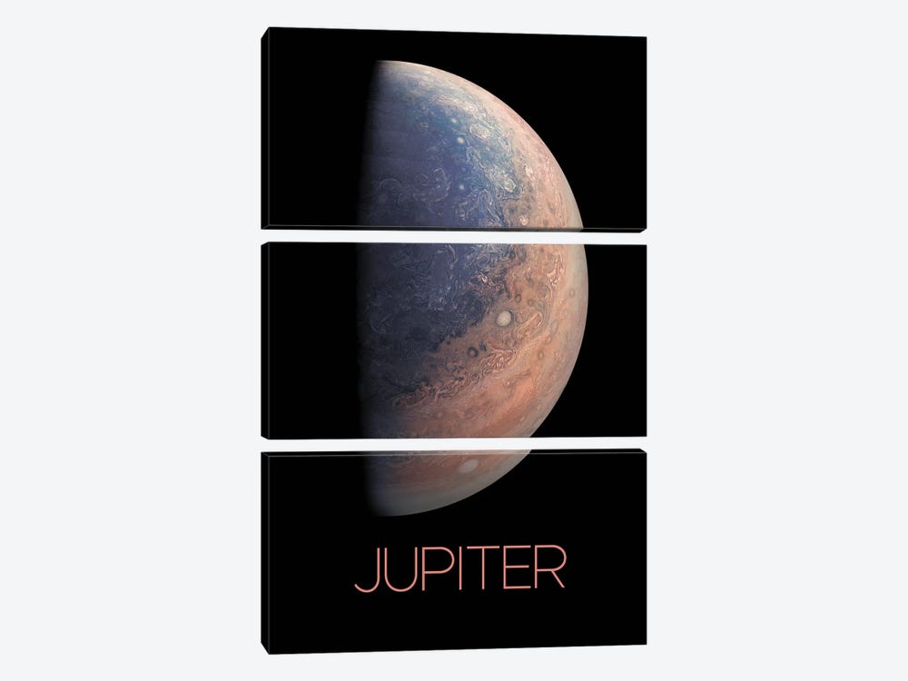 Jupiter Poster III by Paul Rommer 3-piece Canvas Artwork