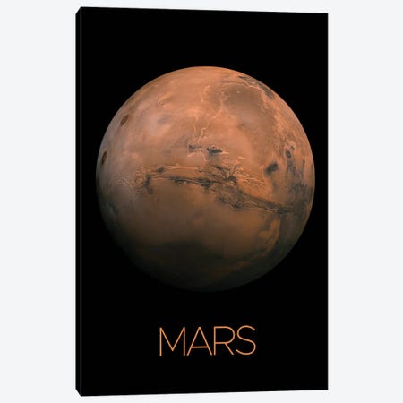 Mars Poster Canvas Print #PUR5431} by Paul Rommer Canvas Wall Art