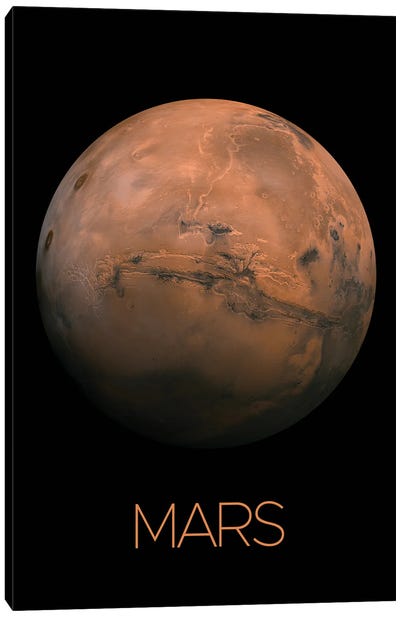 Mars Poster Canvas Art Print - Jupiter Art