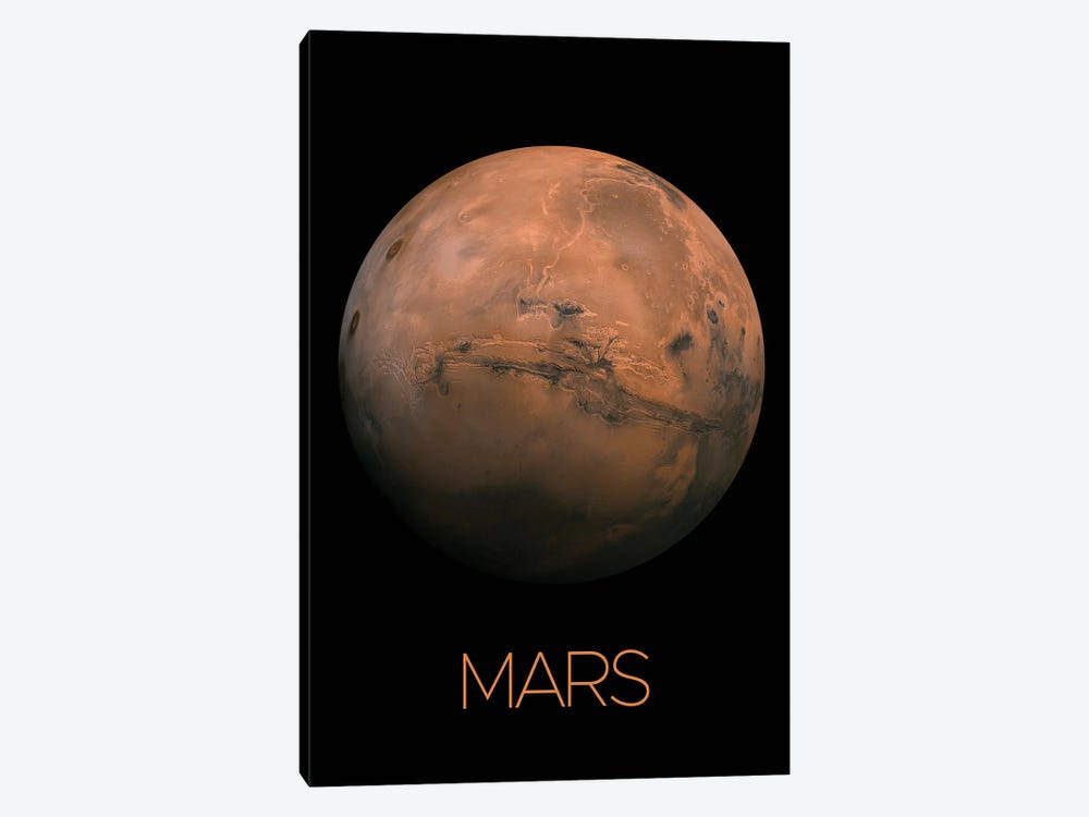 Mars Poster by Paul Rommer 1-piece Canvas Art Print