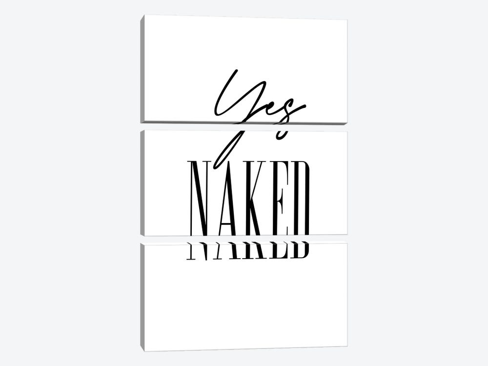 Yes Naked by Paul Rommer 3-piece Canvas Print