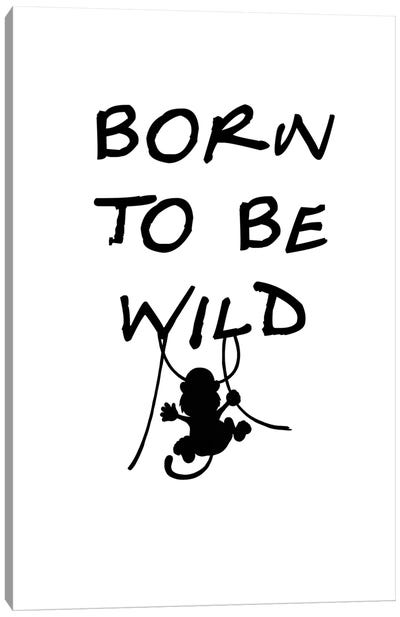 Born To Be Wild Canvas Art Print - Monkey Art