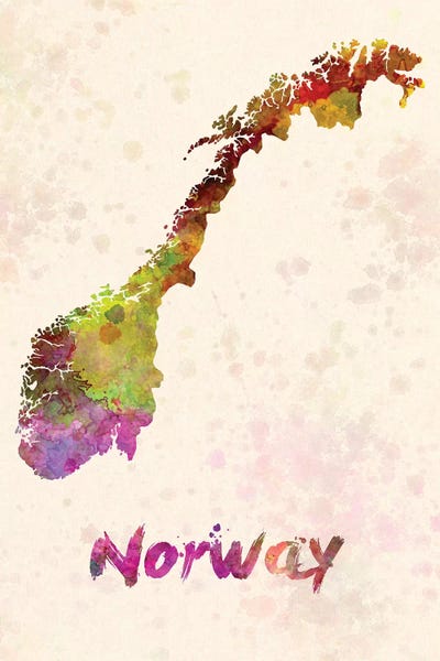 Norway In Watercolor by Paul Rommer art print