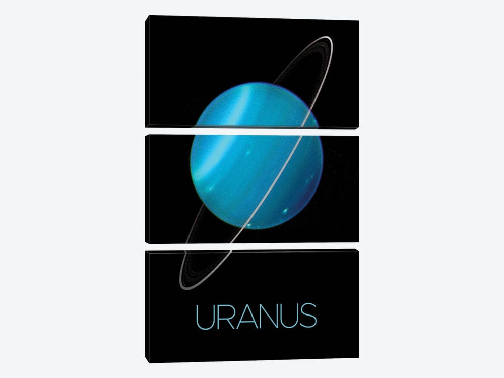Uranus Poster by Paul Rommer 3-piece Canvas Art