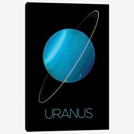 Uranus Poster Canvas Print #PUR5452} by Paul Rommer Canvas Wall Art