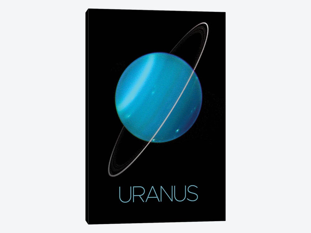 Uranus Poster by Paul Rommer 1-piece Canvas Wall Art