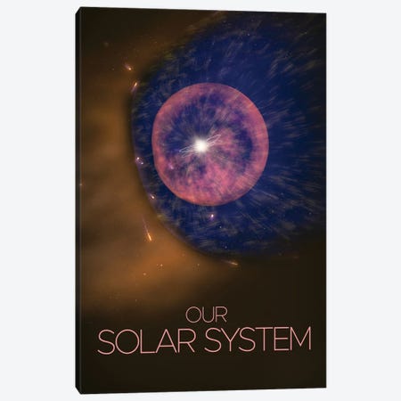 Our Solar System Poster Canvas Print #PUR5462} by Paul Rommer Art Print