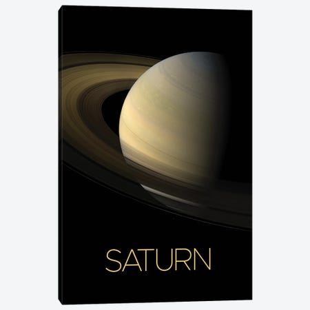Saturn Poster I Canvas Print #PUR5477} by Paul Rommer Art Print