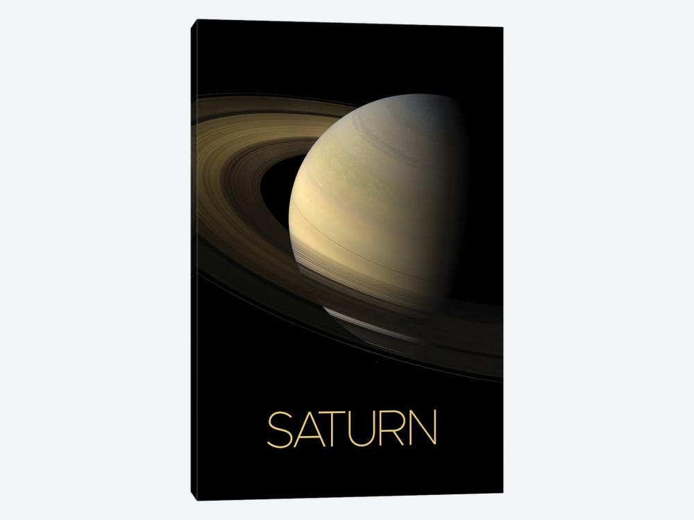 Saturn Poster I by Paul Rommer 1-piece Canvas Print