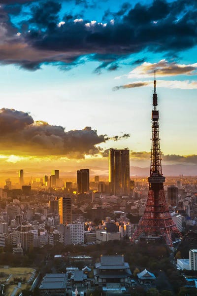 Tokyo Tower: Tokyo Tower Sunset by Paul Rommer