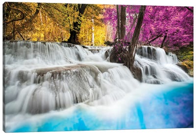 Erawan Waterfall Canvas Art Print - Color Pop Photography