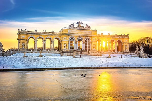 Austria: Gloriette At Winter Austria by Paul Rommer
