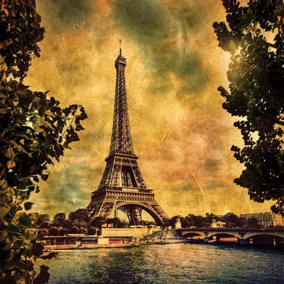 Eiffel Tower In Paris Fance by Paul Rommer canvas print